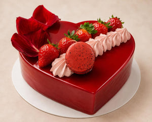 Entremets Romantique Chocolat & Fraises - Livraison 24 Heures