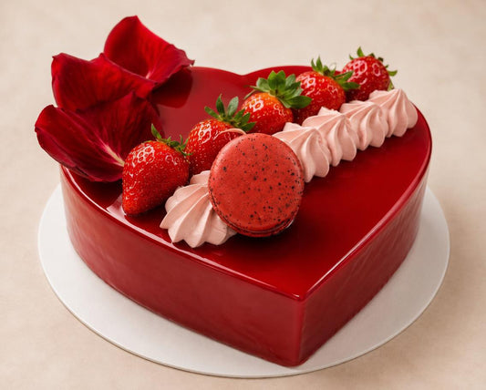 Entremets Romantique Chocolat & Fraises - Livraison 24 Heures